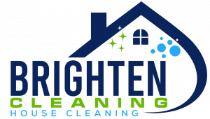 brighten cleaning house cleaning logo