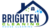 brighten cleaning house cleaning logo